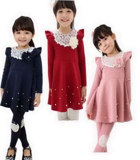 Girls Kids Dress 1 Pcs Set 2 7Y Baby Princess Party School Skirt Toddler Costume