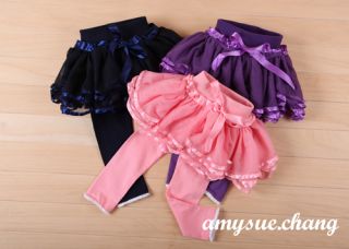 1pc Baby Girls Kids Tutu Skirt Pants Bottoms Pantskirt Outfit Clothes 2 3Y Pink