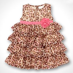 Baby Kids Toddler Girl Dress Clothes Pettiskirt Tutu Skirt Leopard 1 2Year NL00