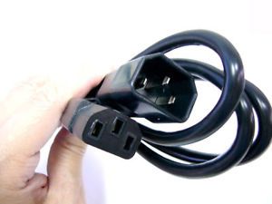 6' ft PC Computer Monitor Power Cord AC Extension Cable
