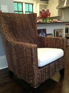 crate and barrel seagrass chair