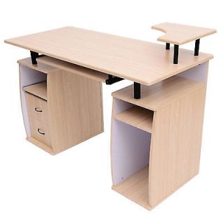 Computer Pc Desk Home Office Work Station Raised Monitor Printer