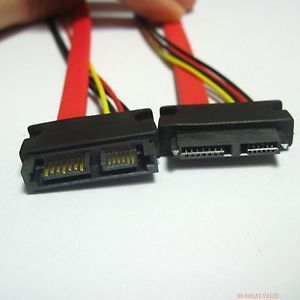 Slimline SATA Cable 13pin 7 6pin Male to Female Extension Power Cable Cord