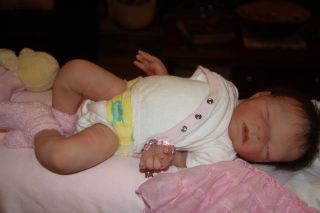Angela Harris Platinum Silicone Marvel Precious Reborn Baby Doll 18" w Clothes