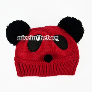New Cute Baby Kids Girls Boys Stretchy Warm Winter Panda Cap Hat Beanie N98B