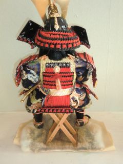 RARE Japanese Gogatsu Ningyo Samurai Doll Yoroi Kabuto Bushi