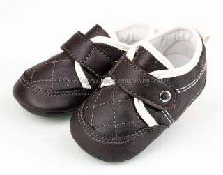 Infant Baby Boys Black Crib Shoes Size 3 6 6 9 9 12 Months