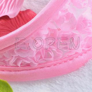 Sexy Womens Ladies Lingerie Rose Floral Thong C String Panty Panties Underwear