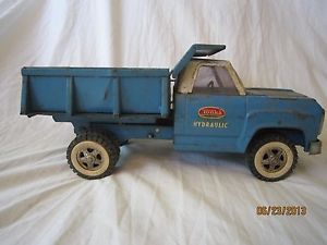 Old Antique Vintage Tonka 1960's Blue Construction Hydraulic Dump Truck Kids Toy