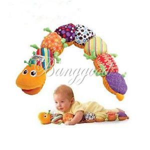 Hot Colorful Soft Plush Developmental Baby Musical Inchworm Kids Educational Toy