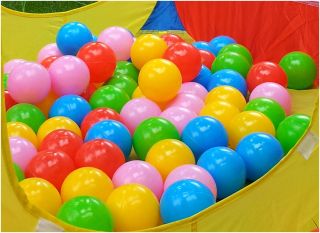 80 Pcs Colorful Ball Fun Ball Soft Plastic Ocean Ball Baby Kid Toy Swim Pit Toy