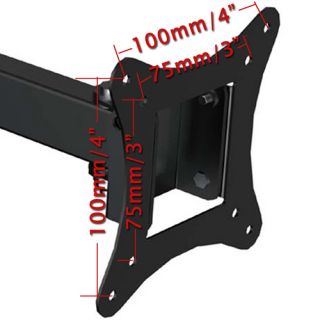 Articulating Arm Tilt LCD LED Monitor TV Wall Mount 10 25 17 19 20 22 24 More