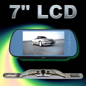 7" LCD Car Rearview Mirror Monitor Backup Camera System