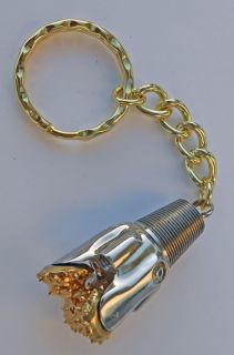 Oilfield Tricone Rock Bit Pendant Keychain Jewelry Roughneck Stickers Oil Rig