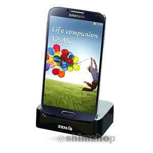Samsung Galaxy S3 s 3 III GT i9300 Black Desktop Case Dock Cradle Mount Charger