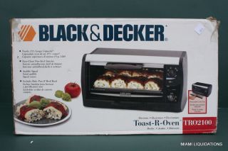 Black & Decker Toaster Oven Spacesaver TRO510111 Cont Cleaning Bake Broil