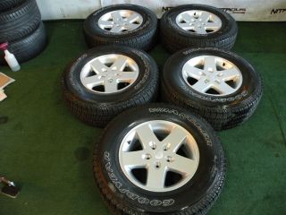 17" Factory Jeep Wrangler Wheels Goodyear Tires JK Unlimited Sport Rubicon
