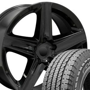 20" Rim Fits Jeep Grand Cherokee Wheels Goodyear Tires Black Wrangler SRT