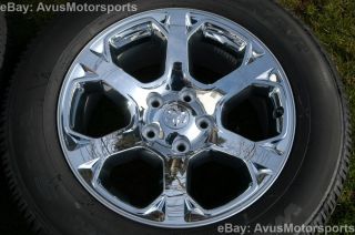 2014 Dodge RAM Factory 20" Chrome Clad Wheels Tires Hemi 1500 Dakota Aspen