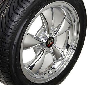 17" Chrome Bullitt Bullet Style Wheels Rims Tires 17x8 Fits Mustang® GT