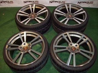 22" Porsche Panamera Turbo Style Wheels GTS 4 s II Gunmetal Tires Package Sport
