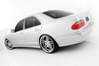 19" Mercedes Benz W210 E320 E430 E55 Roderick RW2 Silver Staggered Rims Wheels