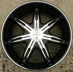 KMC Surge KM665 22 x 9 5 Black Rims Wheels Mercedes Benz GL550 5H 30