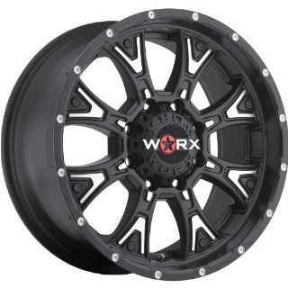 Worx Tyrant 18 Black Wheel / Rim 8x170 with a  12mm Offset and a 125.2 Hub Bore. Partnumber 805 8987SB12: Automotive