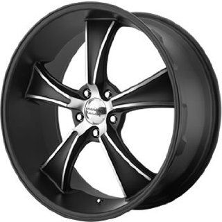 American Racing Vintage Boulevard 18 Black Wheel / Rim 5x4.5 with a 0mm Offset and a 72.6 Hub Bore. Partnumber VN80589512700: Automotive