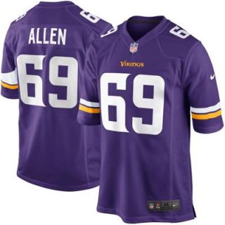 Nike Jared Allen Minnesota Vikings New 2013 Game Jersey   Purple