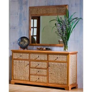 Hospitality Rattan Sea Breeze Indoor Buffet / Server   Natural   Dining Accent Furniture