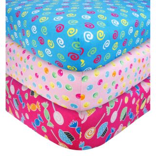 Trend Lab Candy Flannel Fitted Crib Sheet Set (pack Of 3) (Cotton/flannelCare instructions: Machine washableDimensions: 52 inches high x 28 inches wide x 7 inches deepThe digital images we display have the most accurate color possible. However, due to dif