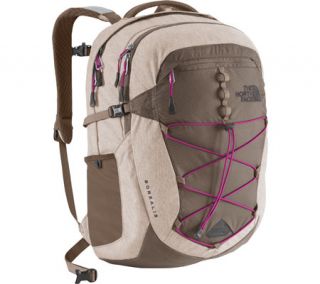 Womens The North Face Borealis Backpack CHK3   Brindle Brown/Luminous Pink