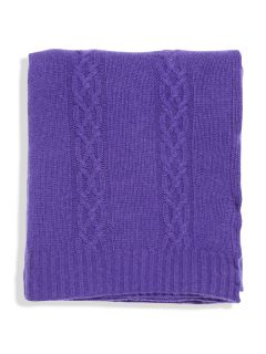 Cashmere Cable Blanket by Magaschoni Cashmere