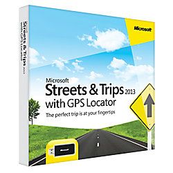Microsoft Streets Trips 2013 With GPS Locator