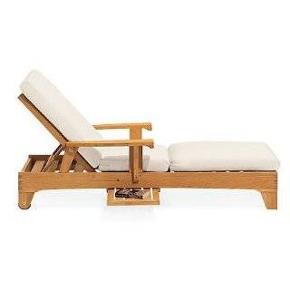  Teak Wood Chaise Lounge Chair: Patio, Lawn & Garden