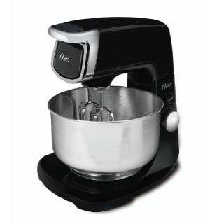   350 Watt 12 Speed All Metal Stand Mixer, Black with Chrome Accents