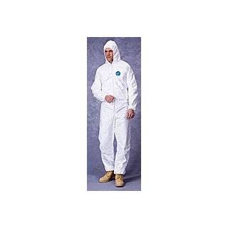  Disposable Elastic Wrist, Ankle & Hood White Tyvek Coverall Suit 