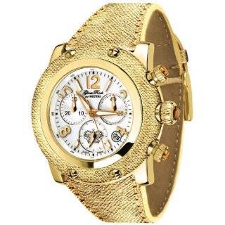 Glam Rock Womens GR10166 Miami Collection Chronograph Gold Leather 