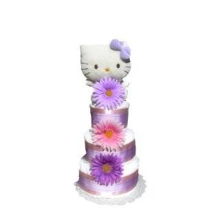 Hello Kitty Baby Shower Diaper Cake Centerpiece Gift Set (3 Tier 