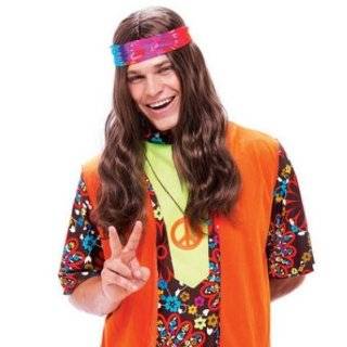  Adults Hippie Guy Halloween Costume Wig Clothing