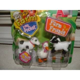  Farm In My Pocket Friends Cow Chicken Goat Toys & Games