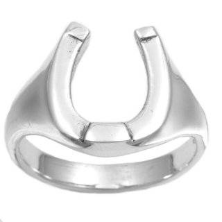    Mens Rings   Horse Shoe Mens Ring Silver Tone   Size 8 Jewelry