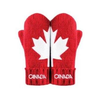  Canada Olympic RED MITTS Mittens HBC Adult S/M Size New 
