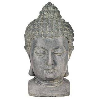 Buddha Head Cast Resin Outdoor Statue