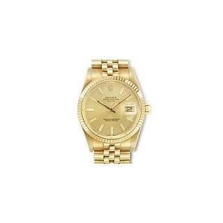 Rolex Oyster Perpetual Mens Date Bracelet Watch in 14K Yellow Gold