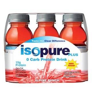 Isopure Plus 0 Carb Protein Drink Alpine Punch, 6 Count, 8