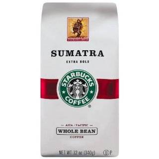 Starbucks Coffee Dark Roast, Sumatra Blend, Whole Bean, 12 oz  