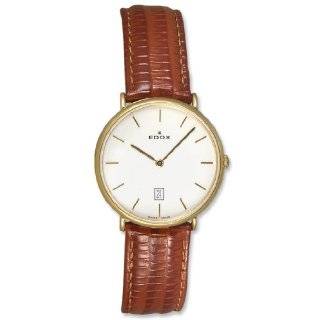   Genevez Gold Tone Stainless Steel Mens Ultra Slim Watch 27016 37J AID