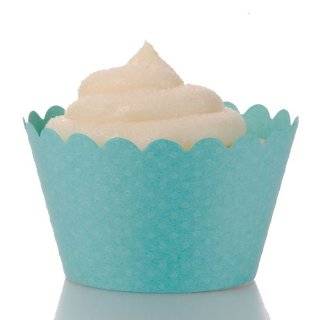 Dress My Cupcake Tiffany Blue Spanish Tile Cupcake Wrappers, Set of 12 